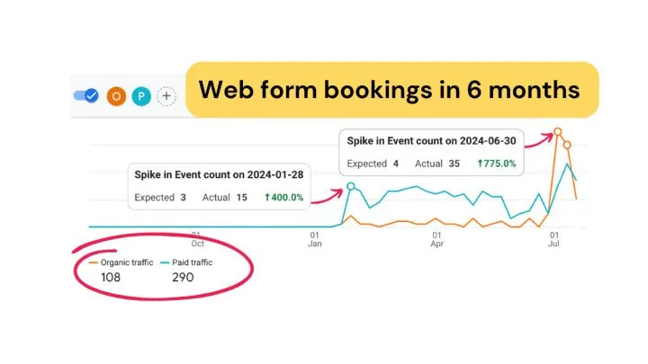 SEO case study results